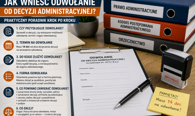 Odwolanie od dezycji administracyjnej