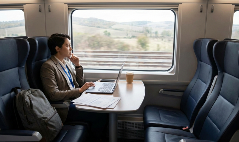 pracownik w podrozy soluzbowej